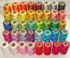 55 Large Rayon/Viscose Thread Spools for BROTHER,JANOME  