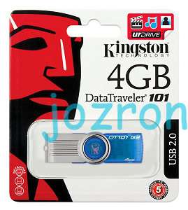 Kingston DT 101 G2 4GB 4G USB Pen Drive Swivel New Blue  