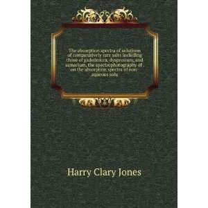   the absorption spectra of non aqueous solu Harry Clary Jones Books