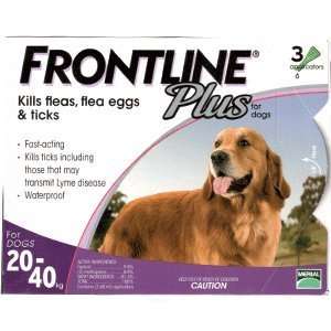 Frontline Plus 3 Pack Large Dogs 