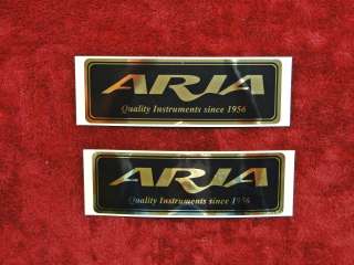 TWO Aria Pro Guitars Stickers RARE  