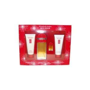 Red Door by Elizabeth Arden for Women   4 Pc Gift Set 3.3oz EDT Spray 