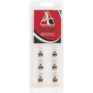 Set of 10 6 pre packaged Pro Series 12mm screw on tips.   Billiards 