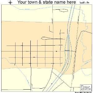  Street & Road Map of Maxwell, New Mexico NM   Printed 