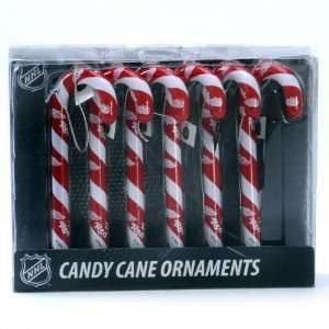  Detroit Red Wings Candy Cane Ornament Box Set Sports 