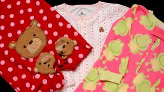 BABY GIRL CLOTHES LOT SLEEPER PAJAMAS PJS BABY GAP 3 3 6 months 6 9 