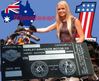 AUSTRALIAN Harley Davidson EVO FX FL FXSTS XL Chopper Custom Bobber 