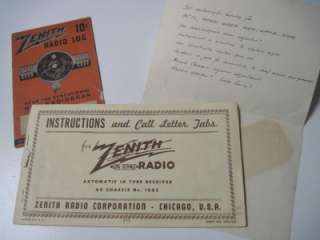 1940 Zenith Long Distance Radio Chassis Model 10S492  