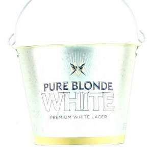  Pure White Blonde Beer Bucket (Holds 8 Bottles and Ice 