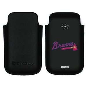  Atlanta Braves Braves on BlackBerry Leather Pocket Case 