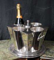 English Silver Plate Wine Champagne Cooler  