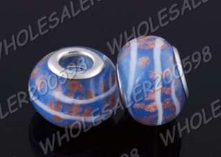 WHOLESALE 100PCS 20styles Lampwork Glass Beads(5MM Hole) NOK16 K12