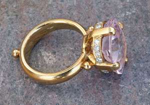   Temple St Clair 18K Gold Pink Morganite & Diamond Magna Ring RTL$10000