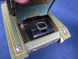 Nice Vintage Masudaya Tin M 1 Army Tank Litho Battery  