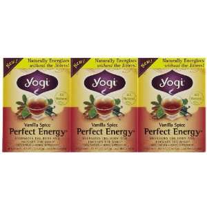 Yogi Tea Vanilla Spice Perfect Energy Tea Bags, 16 ct, 3 pk  