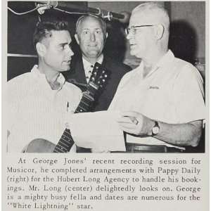  1966 Print George Jones Pappy Daily Hubert Long Musicor 