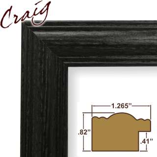 Black Ash Custom Picture Frames (7/8/9 Wide)  