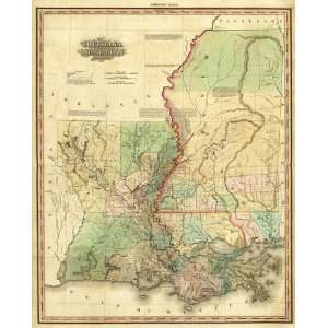  Louisiana and Mississippi, 1823 Arts, Crafts & Sewing