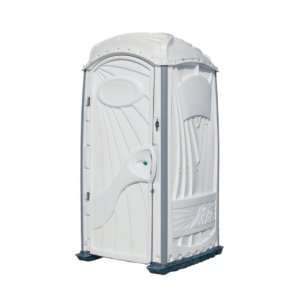    00COEXKD6 White Unassembled Standard Portable Restroom (Case of 6