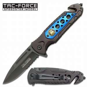  3.25 Tac Force Police Spring Assisted Rescue Knife 