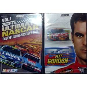 ESPN Home Entertainment Full Throttle NASCAR Jeff Gordon Two DVD Combo 