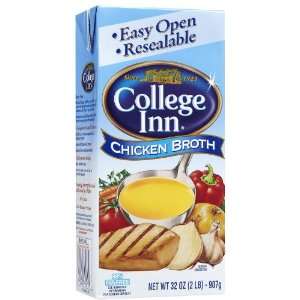 College Inn Chicken Broth, 99% Fat Free, 32 oz  Grocery 