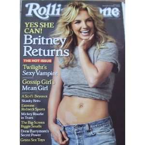  Rolling Stone Magazine Decmber 11 2008 Britney Returns 