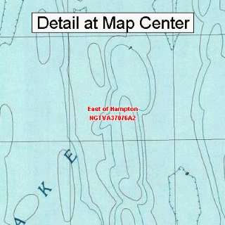 USGS Topographic Quadrangle Map   East of Hampton, Virginia (Folded 