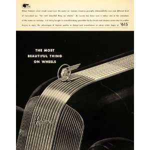   automobile Motor Vehicle Cars   Original Print Ad