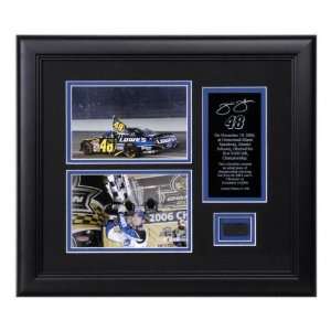 Jimmie Johnson   Ford 400   Framed Two 5x7 Photographs with Tire and 