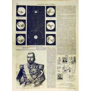  1858 Mars Planets Riza Pacha Ottoman French Print