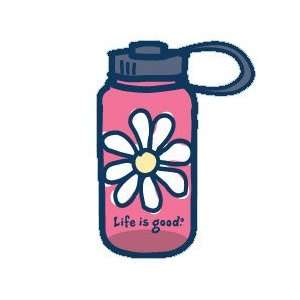 LIFE IS GOOD DAISY WATER BOTTLE   O/S   DARK PINK  Sports 