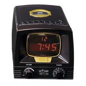 Black Philco 841209 AM/FM Clock Radio W/CD Player  
