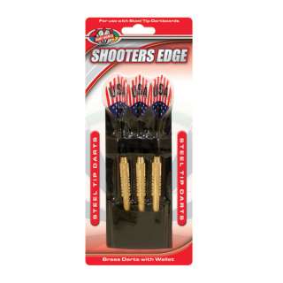 Shooters Edge  20 Gram Steel Point Brass Darts  