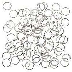 Real Silver Plated 6 mm Split Rings (Pack of 100)  