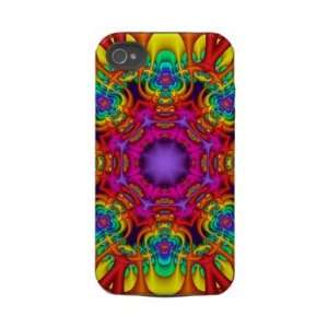  Abstract fractal kaleidoscope iPhone 4 case Electronics