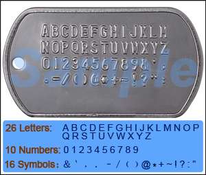 Manual Dog Tag Embosser ID Card Military Embossing Stamping Machine 52 