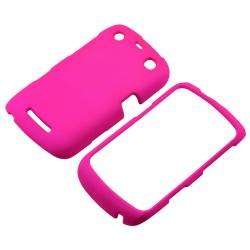 Hot Pink Rubber Coated Case for BlackBerry Curve 9350/ 9360/ 9370 