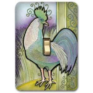 Blue Rooster French Animal Metal Light Switch Plate Cover Home Decor 