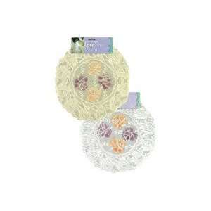  Set of two round lace table toppers   Case of 24
