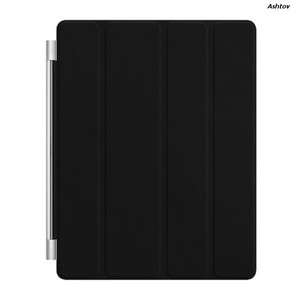 New OEM Apple iPad 2 Smart Cover Leather Black MC947LL/A  