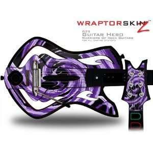 Warriors Of Rock Guitar Hero Skin   Alecias Swirl 02 Purple (GUITAR 