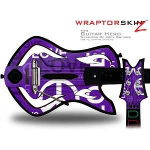 Warriors Of Rock Guitar Hero Skin   Love and Peace Purple (GUITAR NOT 