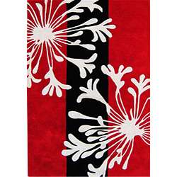 Hand tufted Metro Classic Red/Black Wool Rug (8 x 10)   