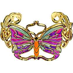 Pewter Art Nouveau Butterfly Bracelet  