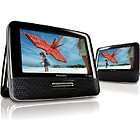 Philips PD7012/37 7 Inch LCD Dual Screen Portable DVD Player, Black