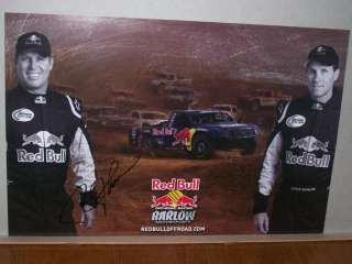 RICK JOHNSON*SIGNED*AUTOGRAPHED*POSTER*REDBULL*OFF ROAD*2008*  