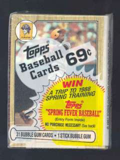 1987 Topps Cello Pack Barry Bonds Rookie Front  