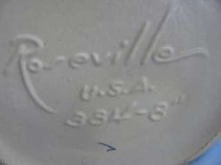 Roseville Pottery 384 8 Brown Magnolia Basket  