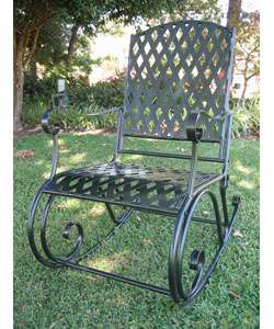 Diamond Lattice Outdoor Rocking Chair  
